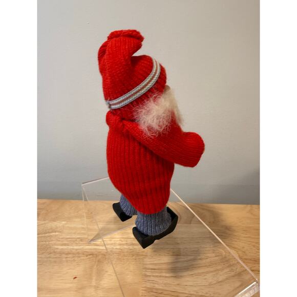 Ljungstroms Of Sweden Tomte Wooden Figure Santa With Mixing Bowl Vintage JL - Picture 7 of 12